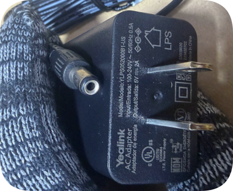 *Brand NEW*Yealink Original YLPS052000B1-US Wall Power Adapter, 5V 2A 10W Low-Hum US Plug LPS Charger for T5 S